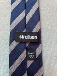 Vorschaubild 7 von Krawatte Herren Blau Gestreift 100% Seide 5cm Schmal Business