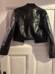 Vorschaubild 5 von Damen Kunstlederjacke Schwarz Gr. 36 S Cropped Casual
