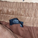 Vorschaubild 3 von Black Label Damen Lederhose Jogpants Braun Gr. 42 W33 XL