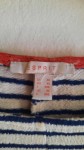 Vorschaubild 2 von Damen T-Shirt Gr. 42 XL Weiß Blau Gestreift Kurzarm Casual Baumwolle