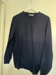 Vorschaubild 5 von Herren Pullover Blau Gr. M Basic Rundhals Langarm