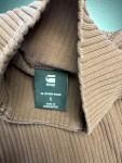 Vorschaubild 3 von Damen Langarmshirt Braun Gr. 36 S Rollkragen Rippstrick