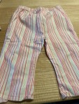 Vorschaubild 3 von Stoffhose Kinder Mädchen Rosa Gestreift Gr. 74 Baumwolle