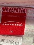 Vorschaubild 2 von Stoffhose Kinder Mädchen Rosa Gestreift Gr. 74 Baumwolle