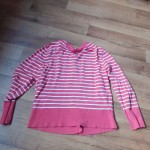 Vorschaubild 2 von Edition Strickjacke Damen Gr. 40 L Pink Gestreift Viskose Casual