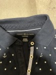 Vorschaubild 3 von Poloshirt Damen Gr. 36 S Blau Maritim Anker Punkte Classic Fit