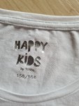 Vorschaubild 3 von Happy Kids Langarmshirt Mädchen Gr. 158 Weiß Pailletten Herz