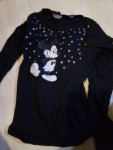 Vorschaubild 3 von Damen Langarmshirt Gr. 36, 38 Schwarz Disney Mickey Maus Sterne
