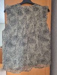 Vorschaubild 4 von Bluse Damen Gr. 38 Beige Animal-Print Quasten Ärmellos