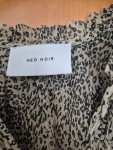 Vorschaubild 3 von Bluse Damen Gr. 38 Beige Animal-Print Quasten Ärmellos