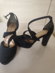 Vorschaubild 2 von Damen Pumps Riemchenpumps Blau Gr. 38 Plateau Elegant