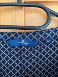 Vorschaubild 3 von Damen Bluse Gr. 36 S Blau Kurzarm Geometrisch Viskose Casual