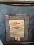 Vorschaubild 3 von Damen Jeansbluse Blau Gr. 38 M Casual Langarm Baumwolle