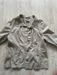 Vorschaubild 2 von Leichte Jacke Damen Beige Gr. 38 Casual 3/4-Arm