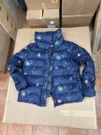 Vorschaubild 7 von Damen Steppjacke Blau Floral Daunen-Mix Gr. 42 XL