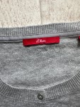 Vorschaubild 3 von Damen Strickjacke Grau Gr. 40 L Meliert Strass Sterne Knopfleiste
