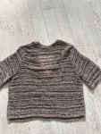 Vorschaubild 5 von Damen Strickjacke Beige Gr. 38 M Lochmuster Kurzarm Casual