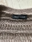 Vorschaubild 4 von Damen Strickjacke Beige Gr. 38 M Lochmuster Kurzarm Casual