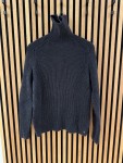 Vorschaubild 3 von Herren Pullover Rollkragen Rippstrick Grau Gr. 50 L