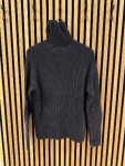 Vorschaubild 5 von Herren Pullover Rollkragen Rippstrick Grau Gr. 50 L
