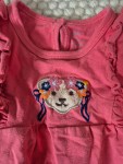 Vorschaubild 2 von Einteiler Strampler Rosa Bären-Applikation Rüschen Gr. 62