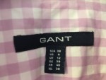 Vorschaubild 4 von Damen Hemdbluse Kariert Rosa Gr. 38 Kurzarm Preppy Baumwolle
