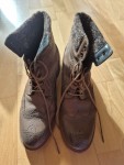 Vorschaubild 3 von Damen Schnürstiefel Brogue Leder Braun Gr. 41