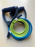 Vorschaubild 3 von Widerstandsband mit Griffen Fitnessband Expander Blau Grün