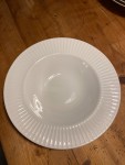 Vorschaubild 2 von home Suppenteller Keramik Weiß 23 cm gerippt Klassisch