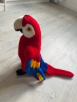 Vorschaubild 3 von Kuscheltier Ara Papagei Plüschtier Stofftier Vogel Rot 28 cm