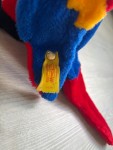 Vorschaubild 4 von Kuscheltier Ara Papagei Plüschtier Stofftier Vogel Rot 28 cm