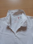 Vorschaubild 3 von Damen Poloshirt Weiß Gr. 38 M Kurzarm Basic Baumwolle