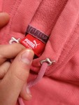 Vorschaubild 3 von Damen Kapuzenpullover Hoodie Rosa Gr. 40 L Logo-Print Sportlich