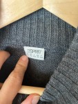 Vorschaubild 3 von Damen Strickkleid Gr. 42 XL Grau Rollkragen Basic Freizeitkleid