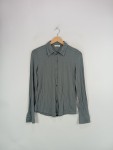 Vorschaubild 3 von Hemdbluse Damen Langarm Grau Knopfleiste Gr. 36