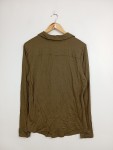 Vorschaubild 2 von Hemdbluse Damen Oliv Gr. 42 XL Langarm Casual Viskose