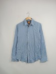 Vorschaubild 2 von Herren Freizeithemd Hemd Blau Gr. 48 M Baumwolle Langarm Casual