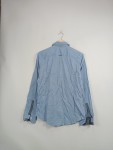 Vorschaubild 3 von Herren Freizeithemd Hemd Blau Gr. 48 M Baumwolle Langarm Casual