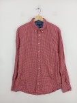 Vorschaubild 2 von Herren Freizeithemd Rot Kariert Gr. 50 L Baumwolle Regular Fit