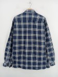 Vorschaubild 2 von Freizeithemd Herren Gr. 52 XL Blau Kariert Langarm Baumwolle