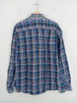 Vorschaubild 2 von Herren Freizeithemd Kariert Blau Gr. 52 XL Langarm Button-Down
