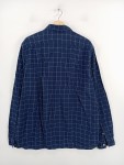 Vorschaubild 2 von Herren Freizeithemd Blau Kariert Langarm Gr. 54 XXL Baumwolle