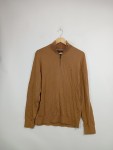Vorschaubild 5 von Herren Pullover Gr. M Braun 1, 4 Zip Baumwolle Logo