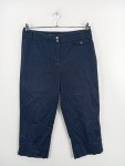Vorschaubild 2 von Damen Capri Stoffhose Blau Gr. 38 W29 M