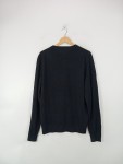 Vorschaubild 4 von Herren Strickjacke V-Ausschnitt Schwarz Gr. 50 L Baumwolle