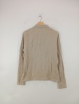 Vorschaubild 3 von Herren Langarm Poloshirt Beige Gr. 48 M Classic Fit Baumwolle