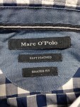 Vorschaubild 3 von Herren Freizeithemd Blau Kariert Gr. 50 L Langarm Baumwolle