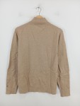 Vorschaubild 3 von Herren Pullover Gr. 48 M Beige Stehkragen Knopfleiste