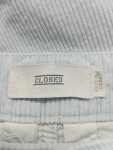 Vorschaubild 2 von Damen Cordhose Hellblau Gestreift Gr. 36 Casual Falten