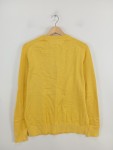 Vorschaubild 2 von Herren Pullover Gelb Gr. 48 M Rundhals Baumwolle Basic